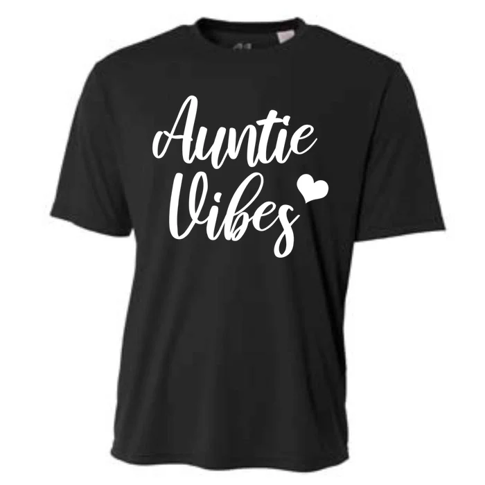 Auntie Vibes Funny Saying For New Aunt From Nephew Meaningful Gift Cooling Performance Crew T-Shirt