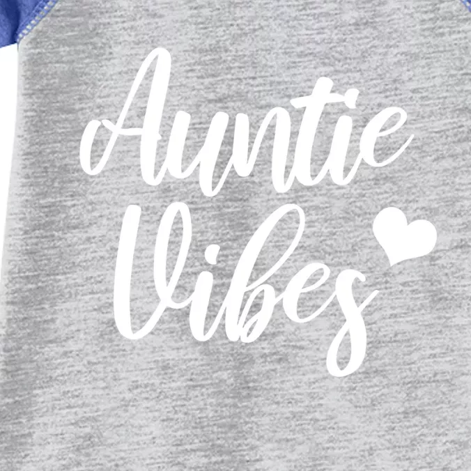 Auntie Vibes Funny Saying For New Aunt From Nephew Meaningful Gift Infant Baby Jersey Bodysuit