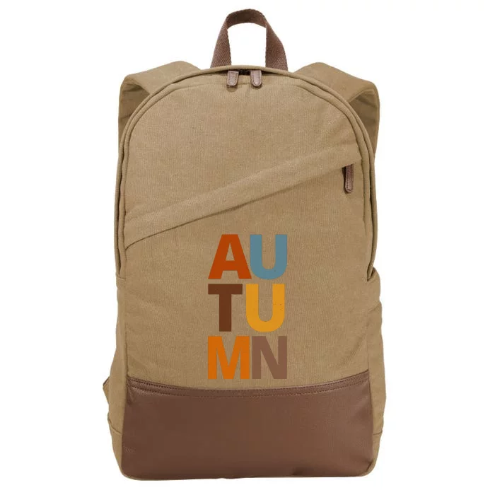 Autumn Vintage Fall Cotton Canvas Backpack