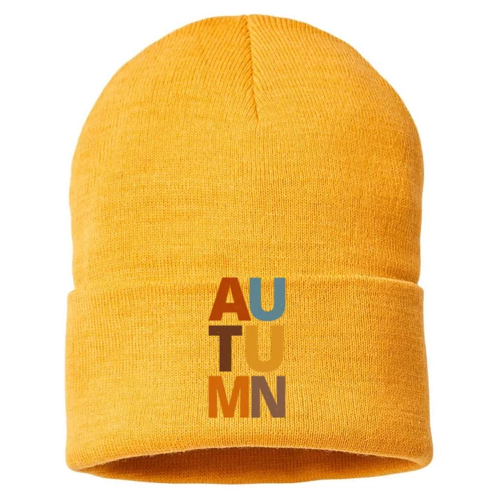 Autumn Vintage Fall Sustainable Knit Beanie