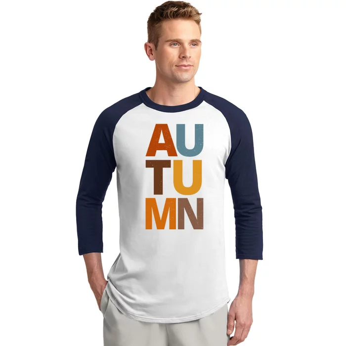 Autumn Vintage Fall Baseball Sleeve Shirt