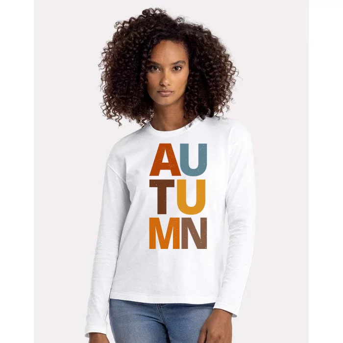 Autumn Vintage Fall Womens Cotton Relaxed Long Sleeve T-Shirt