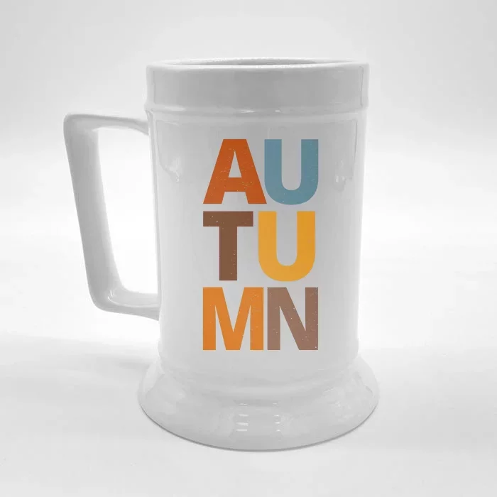 Autumn Vintage Fall Front & Back Beer Stein