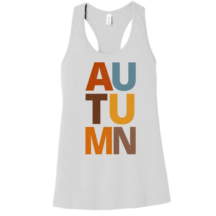 Autumn Vintage Fall Women's Racerback Tank