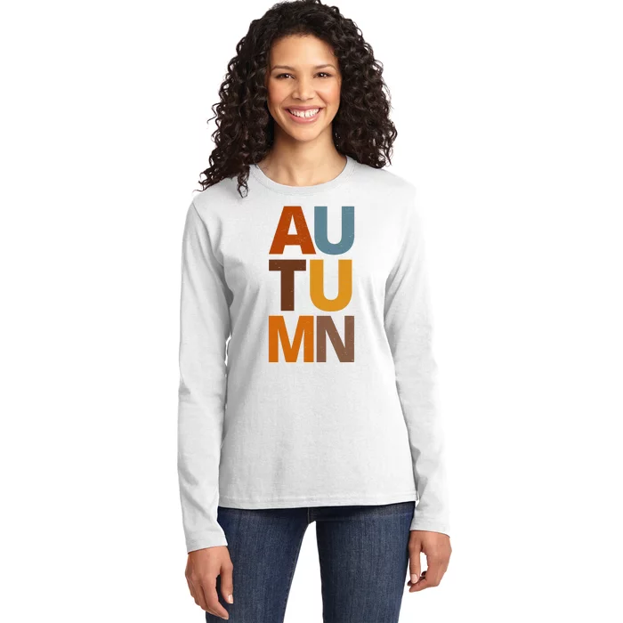 Autumn Vintage Fall Ladies Long Sleeve Shirt