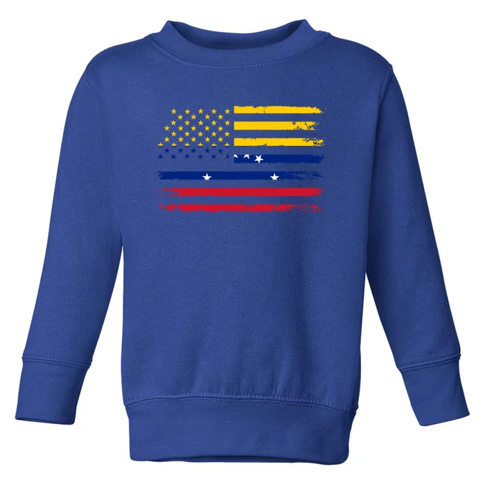 American Venezuela Flag Cute Gift Toddler Sweatshirt