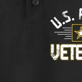 Army Veteran Flag Dry Zone Grid Performance Polo