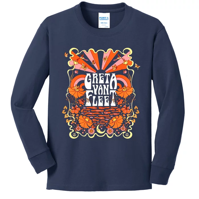 &Amp;&Gt;&Lt;Greta Van FleetGreat Greta Van FleetGreta Van FleetGreta Van Fle Kids Long Sleeve Shirt