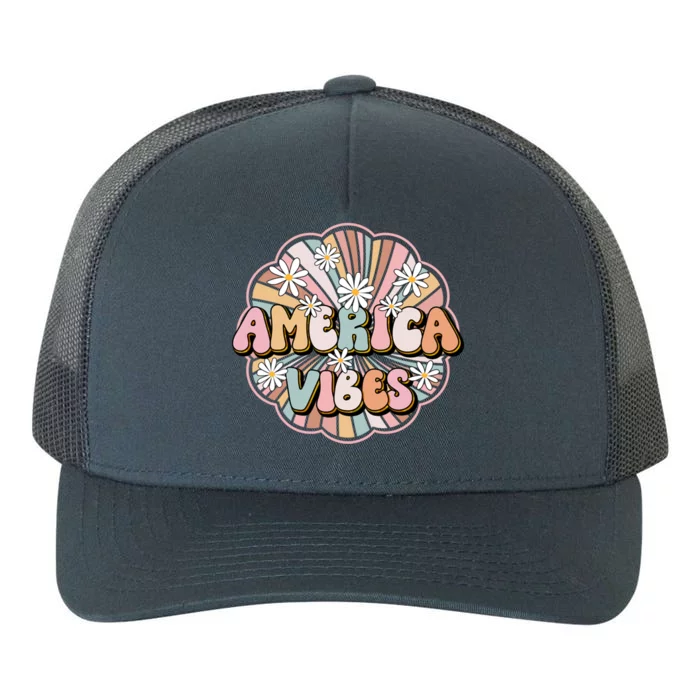 America Vibes Gift Yupoong Adult 5-Panel Trucker Hat