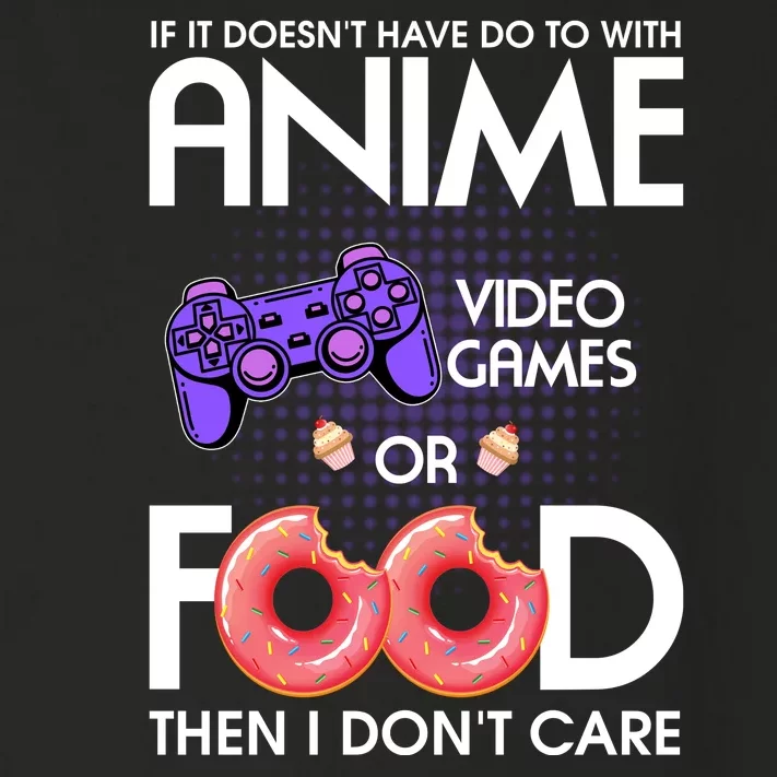 Anime Video Games And Food Lover Toddler Long Sleeve Shirt