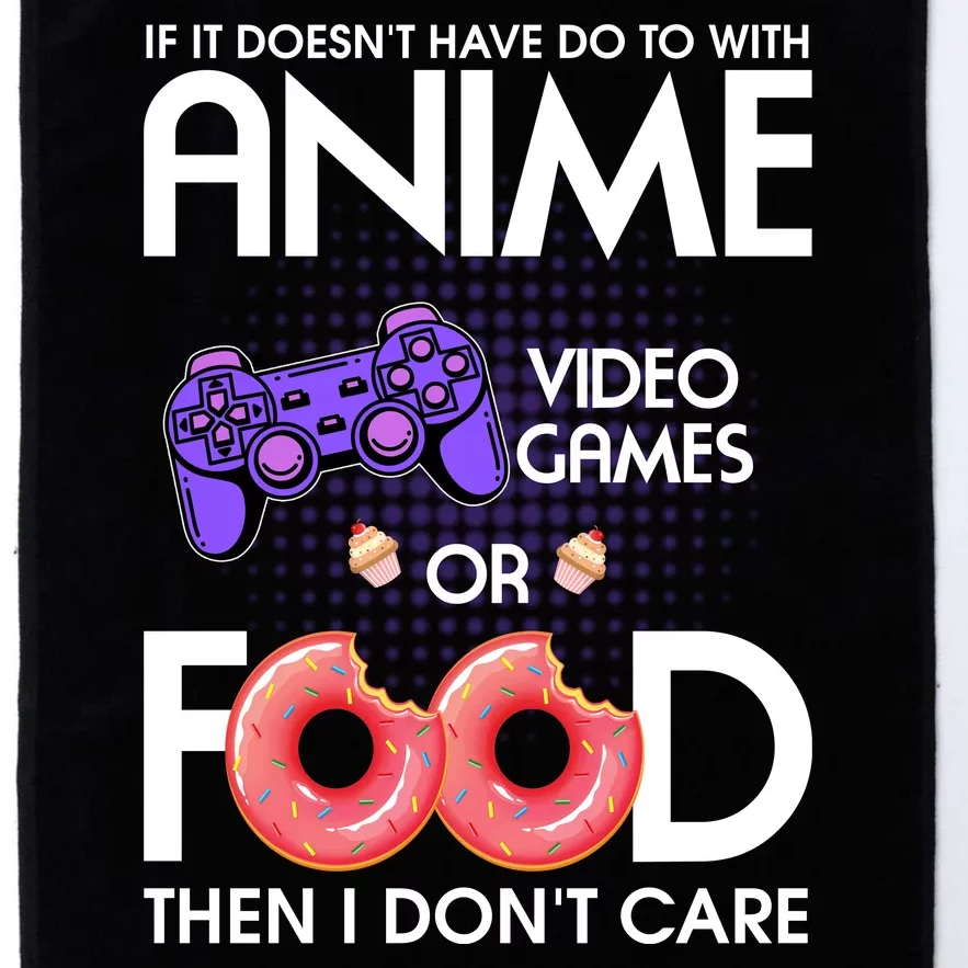 Anime Video Games And Food Lover Platinum Collection Golf Towel