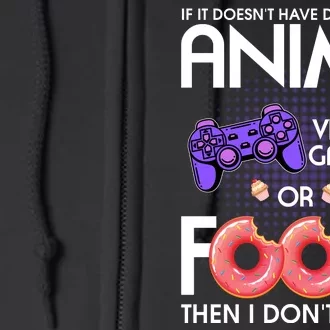 Anime Video Games And Food Lover Full Zip Hoodie