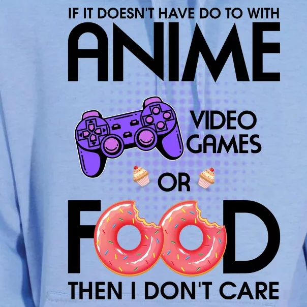 Anime Video Games And Food Lover Unisex Surf Hoodie