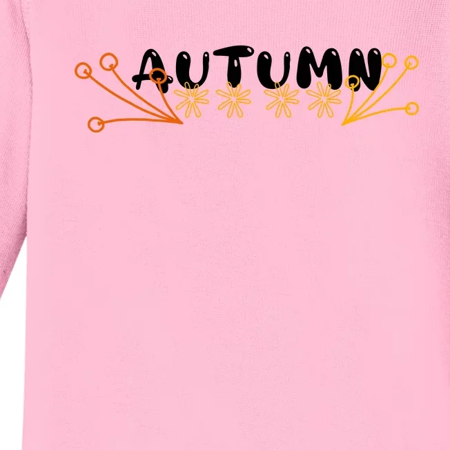 Autumn Vibes Graphic Baby Long Sleeve Bodysuit