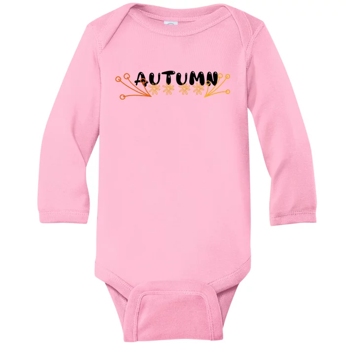 Autumn Vibes Graphic Baby Long Sleeve Bodysuit