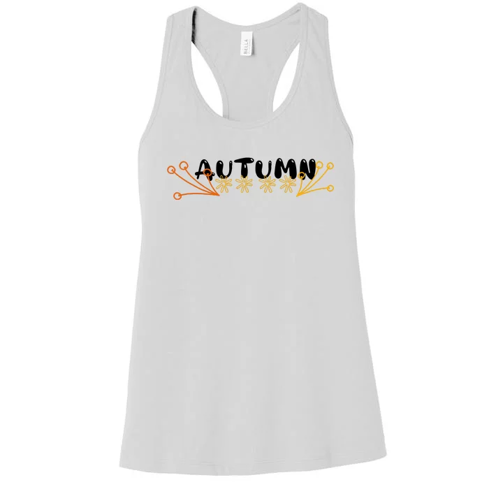 Autumn Vibes Graphic Women's Racerback Tank