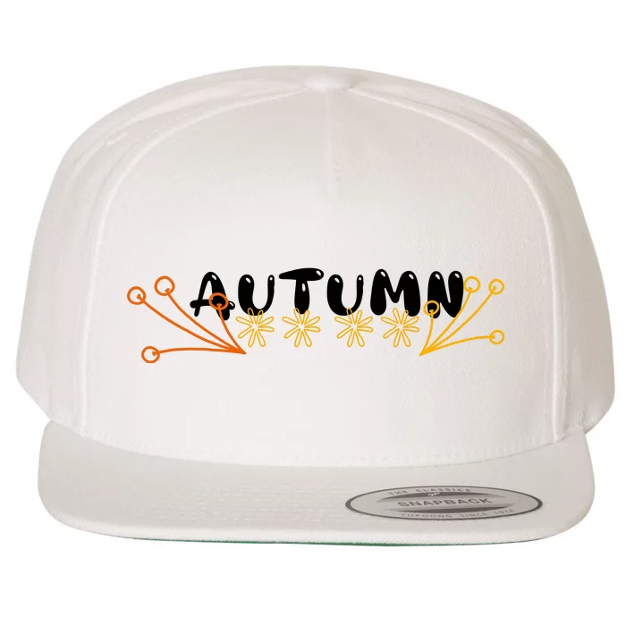 Autumn Vibes Graphic Wool Snapback Cap