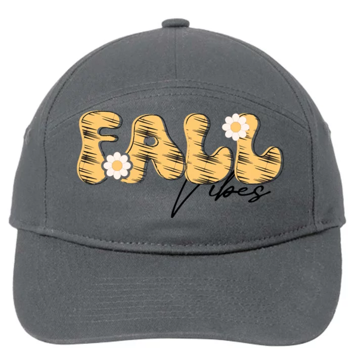 Autumn Vibes Graphic 7-Panel Snapback Hat