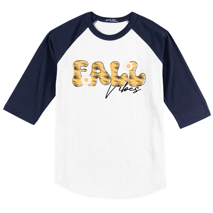 Autumn Vibes Graphic Baseball Sleeve Shirt