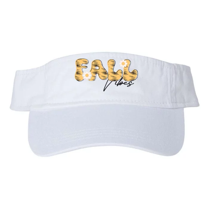 Autumn Vibes Graphic Valucap Bio-Washed Visor