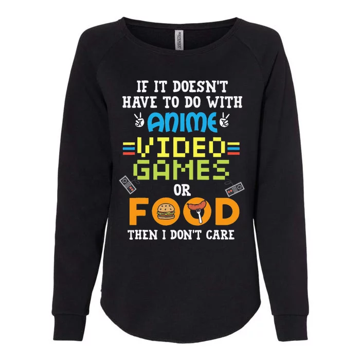 Anime Video Games Funny Food Womens California Wash Sweatshirt