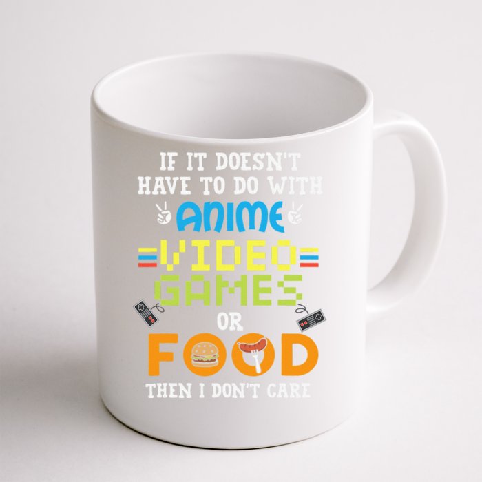 Anime Video Games Funny Food Front & Back Coffee Mug