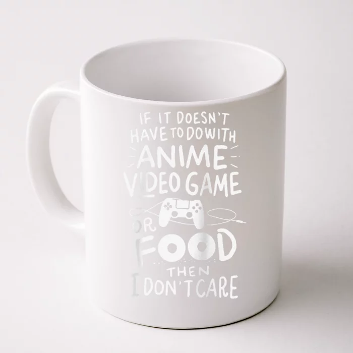 Anime Video Games Or Food, Or I Don't Care, Anime Raglan Baseball Front & Back Coffee Mug