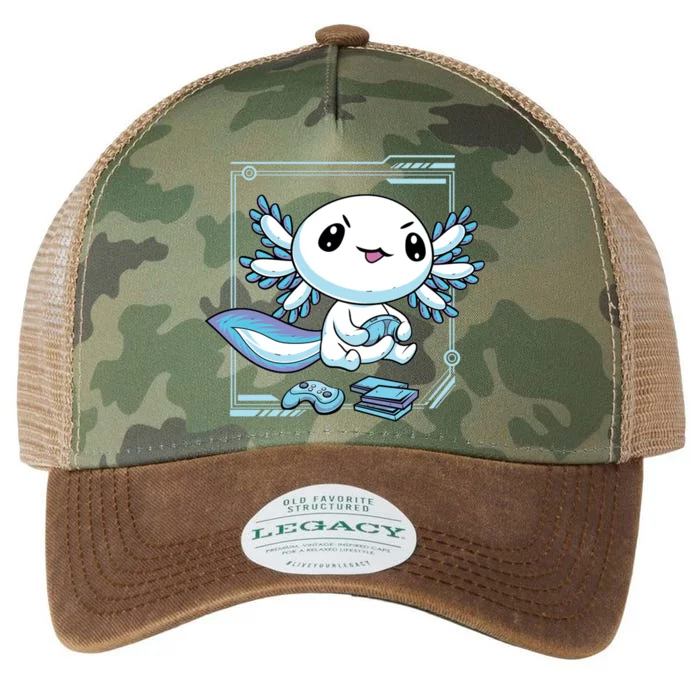 Axolotl Video Games Gamer Legacy Tie Dye Trucker Hat