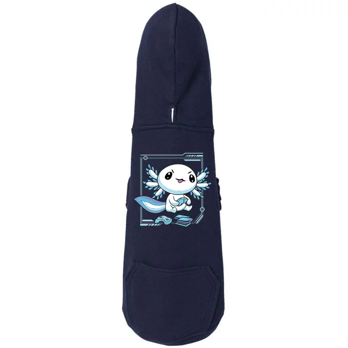 Axolotl Video Games Gamer Doggie 3-End Fleece Hoodie