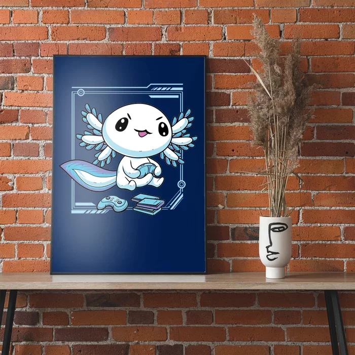 Axolotl Video Games Gamer Poster