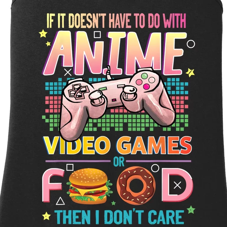 Anime Video Games Food Anime Lovers Gifts Idea Ladies Essential Tank