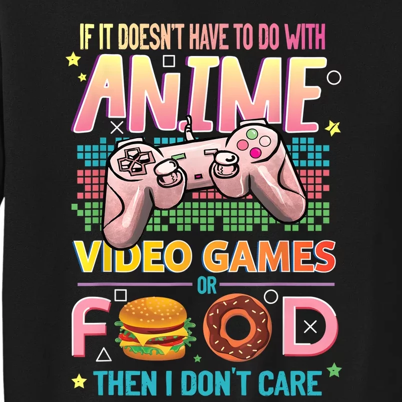 Anime Video Games Food Anime Lovers Gifts Idea Tall Sweatshirt