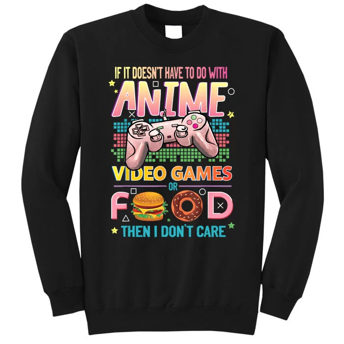 Anime Video Games Food Anime Lovers Gifts Idea Tall Sweatshirt