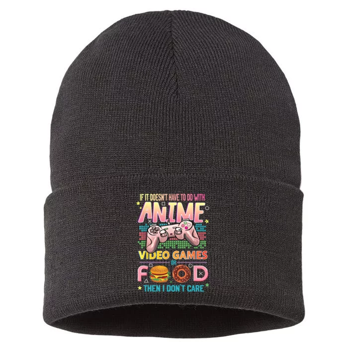 Anime Video Games Food Anime Lovers Gifts Idea Sustainable Knit Beanie