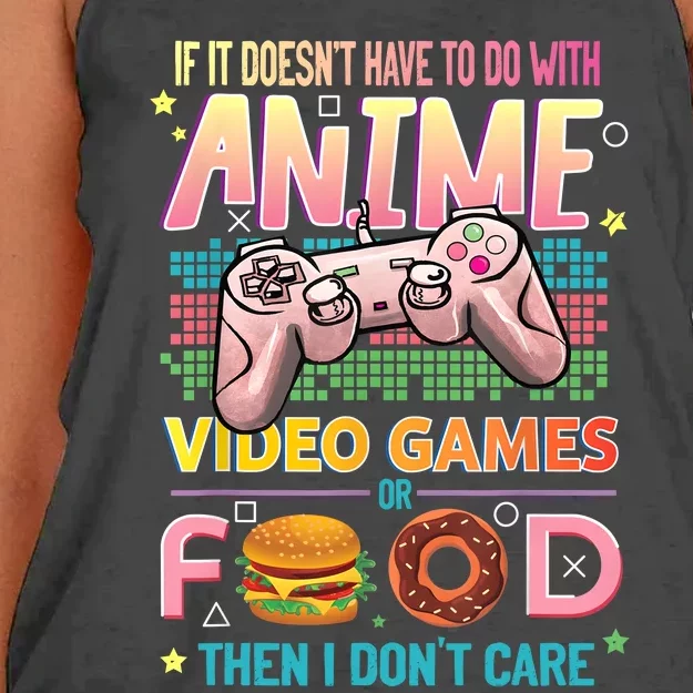 Anime Video Games Food Anime Lovers Gifts Idea Women's Knotted Racerback Tank