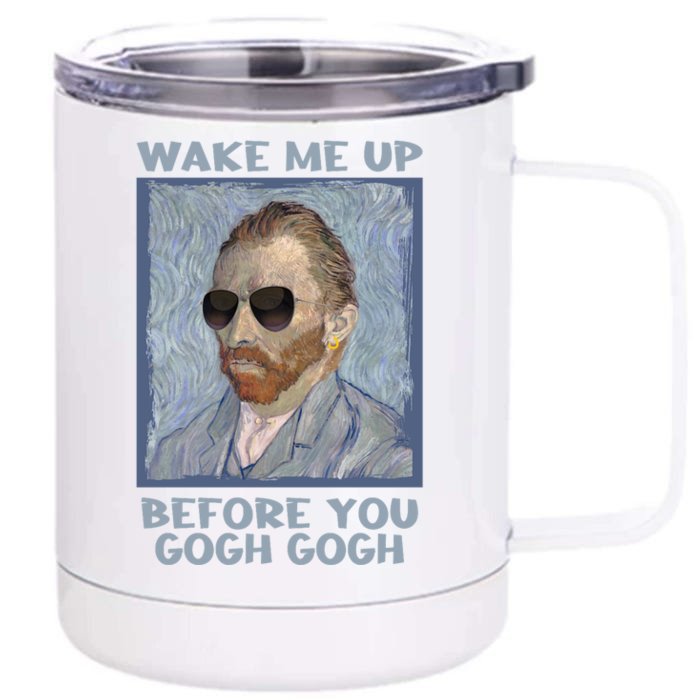 Artsy Van Gogh Meme For Design For Artists Front & Back 12oz Stainless Steel Tumbler Cup