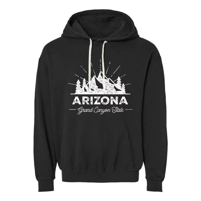 Arizona Vintage Hiking Retro Garment-Dyed Fleece Hoodie