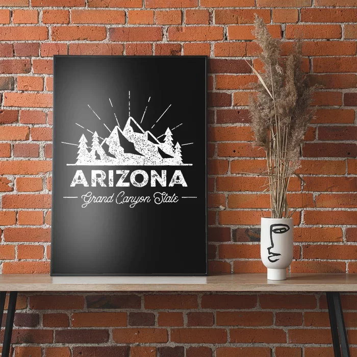 Arizona Vintage Hiking Retro Poster