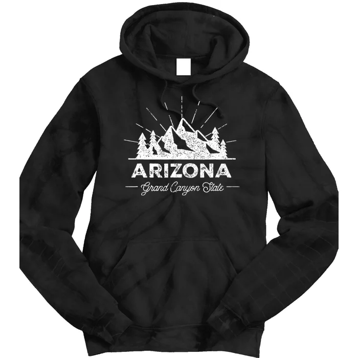 Arizona Vintage Hiking Retro Tie Dye Hoodie