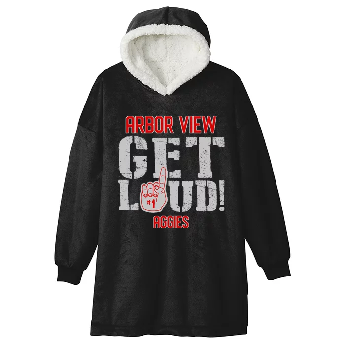 Arbor View High School Get Loud Aggies Hooded Wearable Blanket