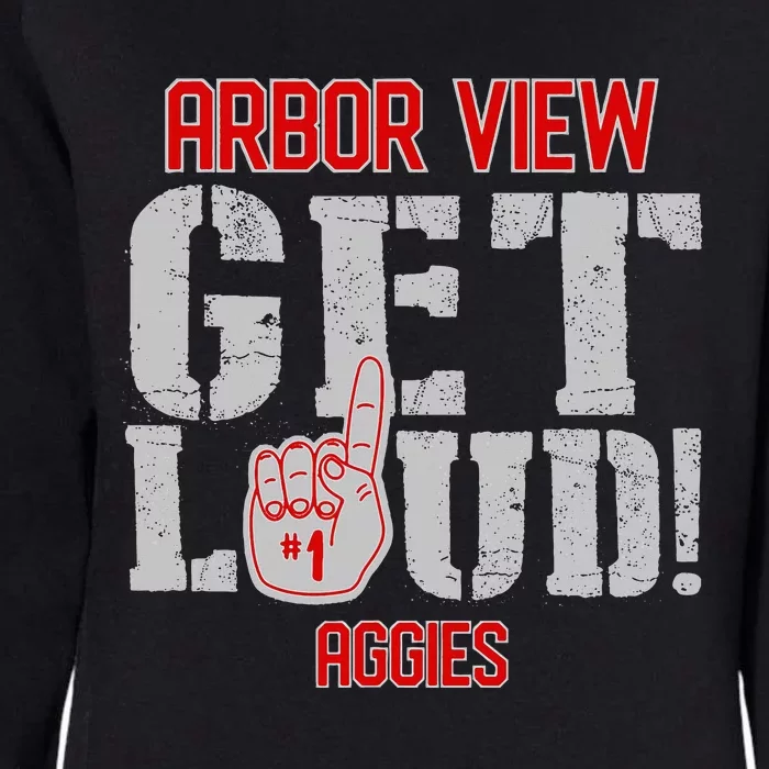 Arbor View High School Get Loud Aggies Womens California Wash Sweatshirt