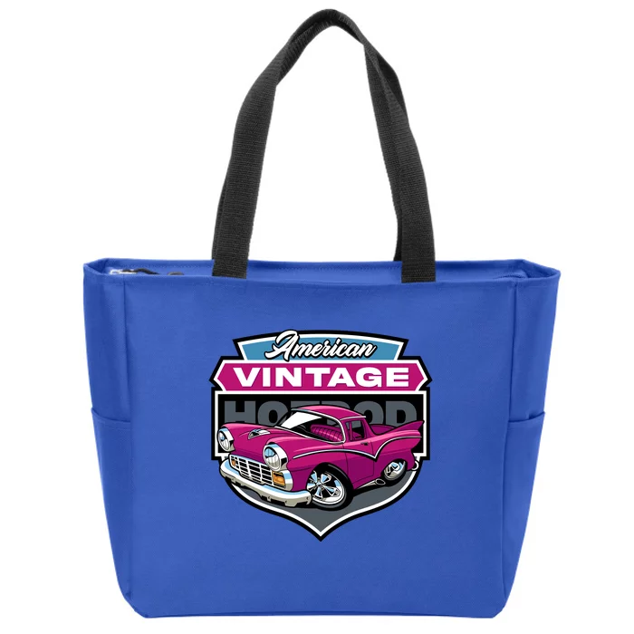 American Vintage Hotrod Zip Tote Bag