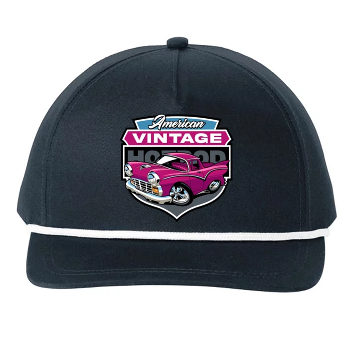 American Vintage Hotrod Snapback Five-Panel Rope Hat