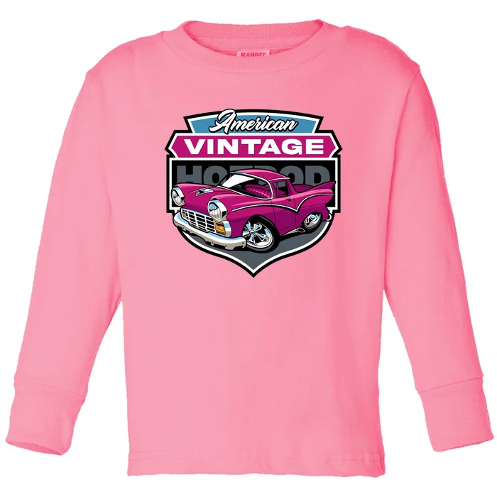 American Vintage Hotrod Toddler Long Sleeve Shirt