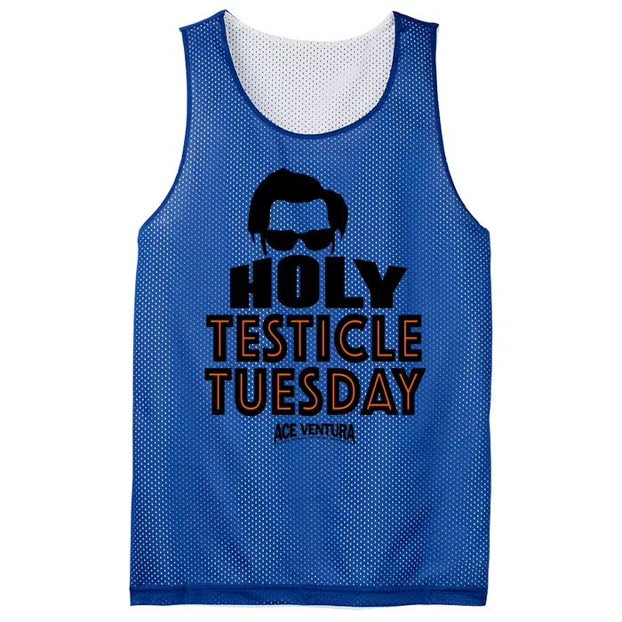 Ace Ventura Holy Testicle Tuesday Gift Mesh Reversible Basketball Jersey Tank