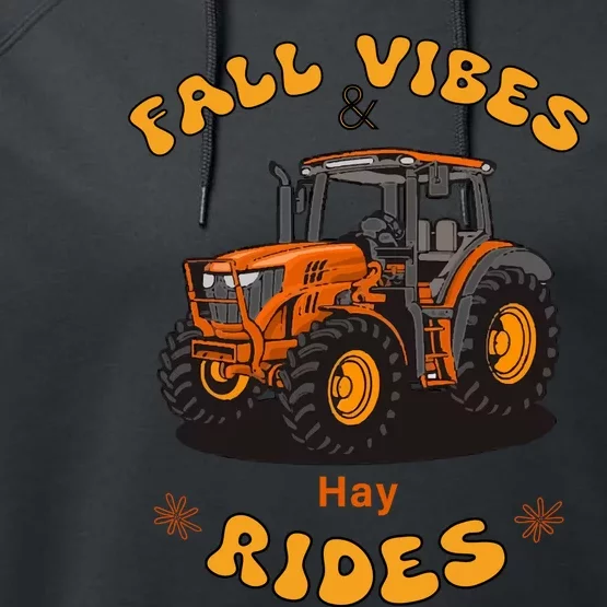 Autumn Vibes & Hay Rides Graphic Performance Fleece Hoodie