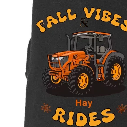 Autumn Vibes & Hay Rides Graphic Doggie 3-End Fleece Hoodie