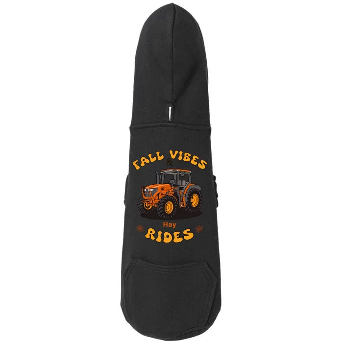 Autumn Vibes & Hay Rides Graphic Doggie 3-End Fleece Hoodie