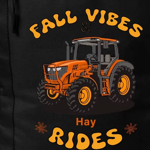 Autumn Vibes & Hay Rides Graphic Daily Commute Backpack