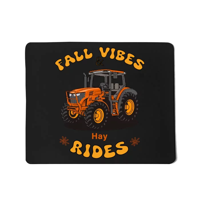 Autumn Vibes & Hay Rides Graphic Mousepad